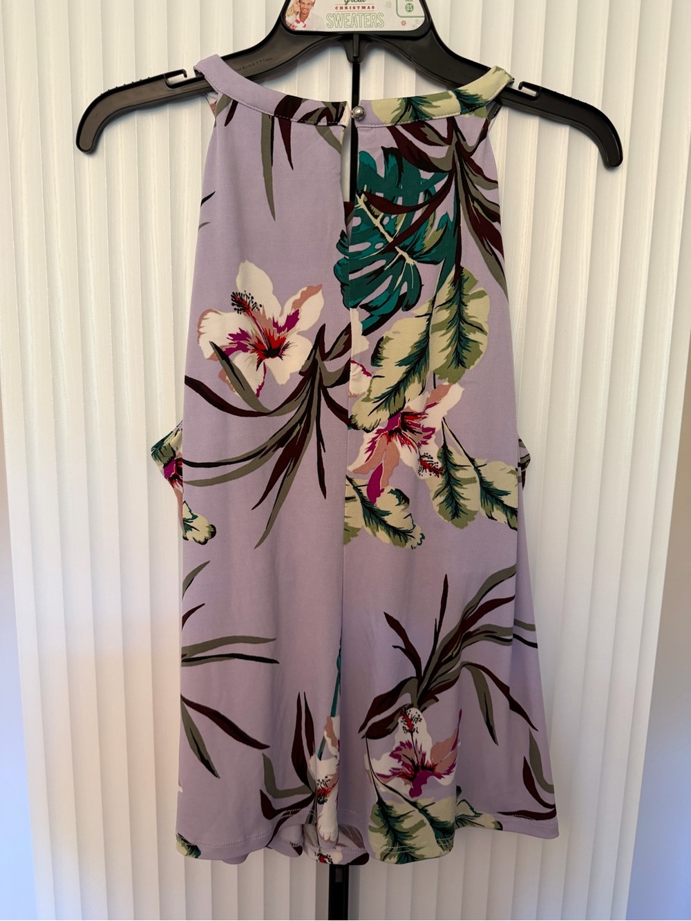 Jennifer Lopez Lavender Tropical Halter Size XL - Picture 5 of 5